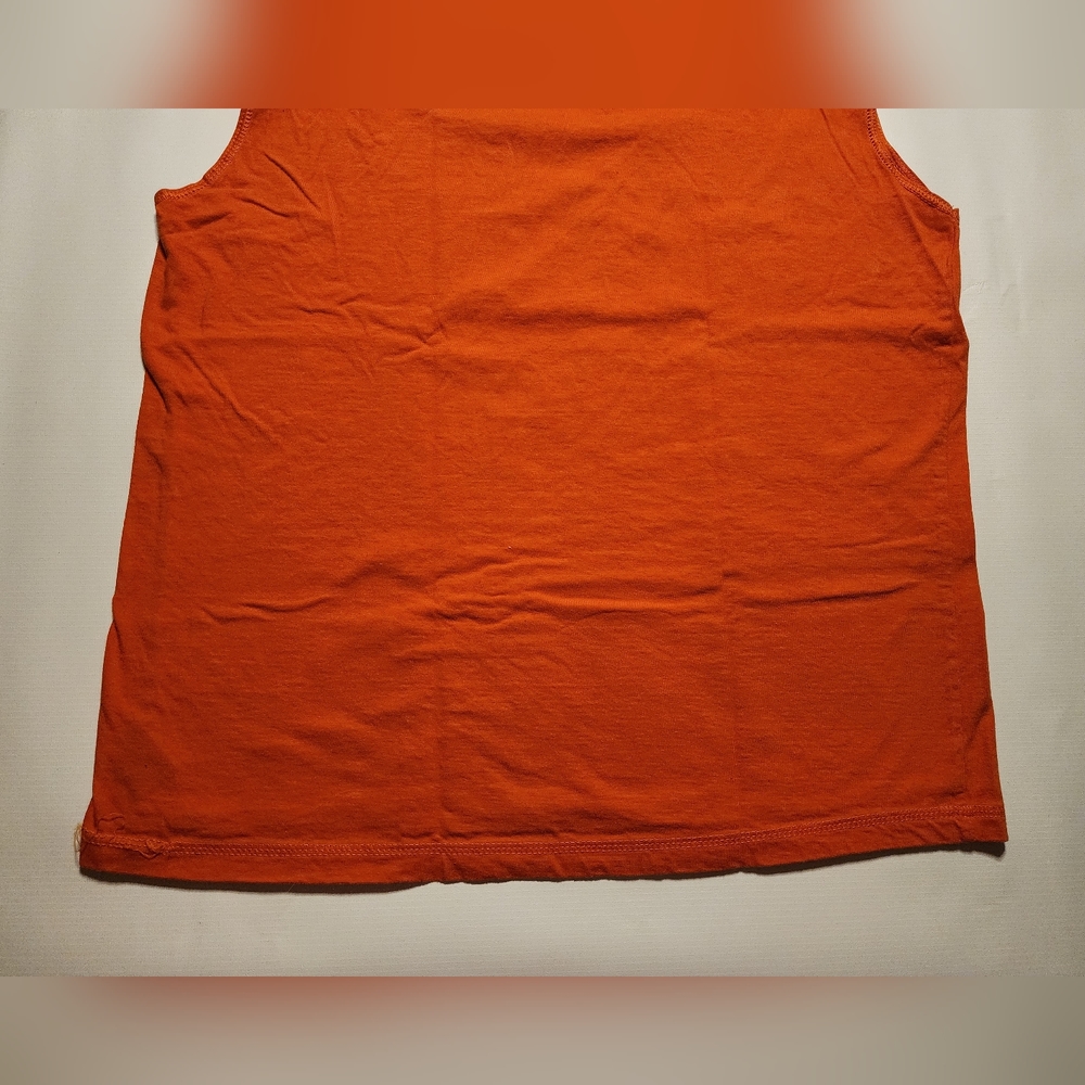 Arizona Tank Top Women's XL Orange Vintage Wear Round Neck Sleeveless Shirt - Picture 8 of 10
